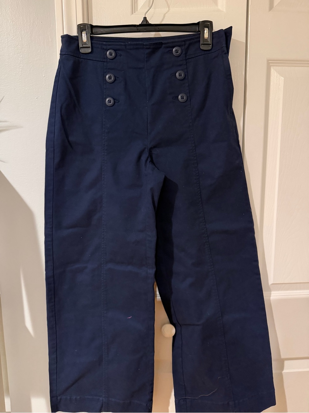 Ann Taylor loft Navy women’s Sailor-Style Button Front Pants